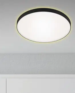 Stropné svietidlá Briloner Stropné LED svetlo Flet s podsvietením, Ø 35,5 cm