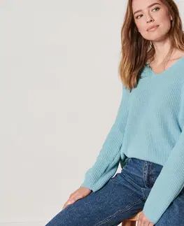 Shirts & Tops Pletený pulóver, svetlomodrý