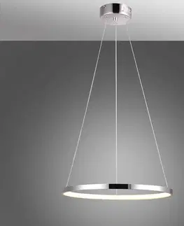 Moderné lampy do obývačky Závesné svietidlo Lune 30 Okrúhle 18w Led 4000k Chróm