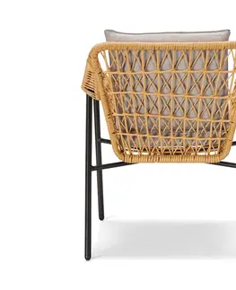 Outdoor Chairs Jedálenské stoličky s polyratanovým výpletom, 2 ks
