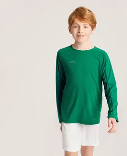 dresy Detský futbalový dres s dlhým rukávom Viralto Club zelený