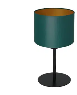 Lampy  Stolná lampa ARDEN 1xE27/60W/230V pr. 18 cm zelená/zlatá 