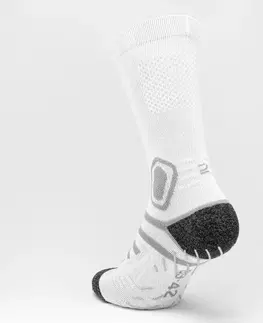 ragby Ponožky na ragby R520 stredne vysoké biele