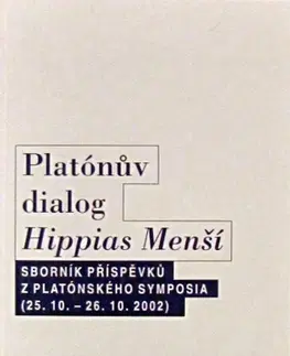 Filozofia Platónův dialog Hippias Menší