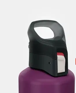 kemping Turistická fľaša MH500 s rýchlouzáverom 1 liter z hliníka fialová