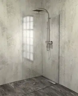 Sprchovacie kúty POLYSAN - ARCHITEX sada pre uchytenie skla, podlaha a stena, max.š. 1200, čierna matná AXL2112B