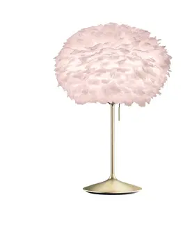 Stolové lampy UMAGE UMAGE Eos medium stolová, ružová/brúsená mosadz