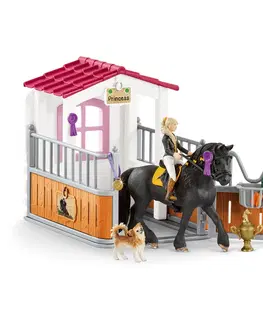Hračky - figprky zvierat SCHLEICH - Stajňa s koňom klubová, Tori + Princess