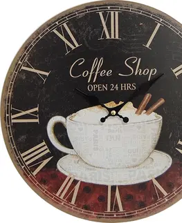 Hodiny Nástenné hodiny hl Paris Coffe Shop 34cm