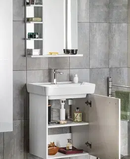 Kúpeľňa AQUALINE - ZOJA umývadlová skrinka 50,5x63x37,1cm, biela 56373