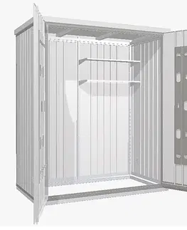 Úložné boxy Biohort Skriňa na náradie Biohort vel. 150 155 x 83 (sivý kremeň metalíza) 150 cm (2 krabice)
