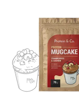 Zdravé potraviny Protein & Co. Protein MugCake 70 g PRÍCHUŤ: Cranberries & Cashew