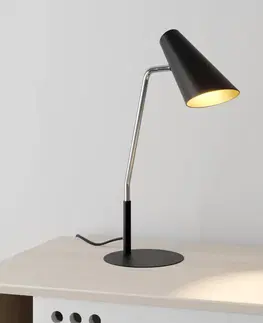 Stolové lampy Lucande Lucande Wibke stolná lampa v čiernej