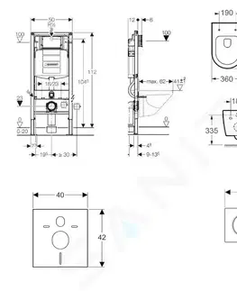Kúpeľňa GEBERIT - Duofix Set predstenovej inštalácie, klozetu Oudee a dosky softclose, tlačidlo Sigma01, alpská biela SANI11CA3113