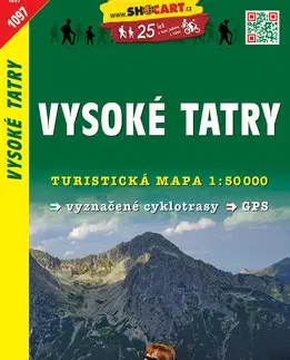 Turistika, skaly Vysoké Tatry 1:50 000