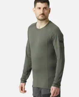 kemping Pánske tričko MT500 merino vlna s dlhým rukávom