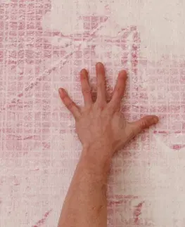 Koberce a koberčeky KONDELA Marion Typ 3 koberec 120x180 cm ružová