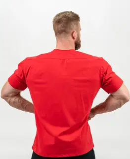 Pánske tričká Tričko s krátkym rukávom Nebbia Legendary 712 Red - XXL