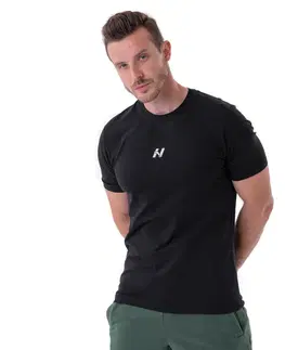 Pánske tričká Pánske tričko Nebbia „Reset“ 327 Dark Green - XL