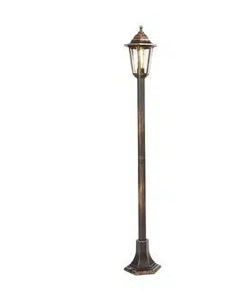 Vonkajsie osvetlenie Klasický lampáš zo starožitného zlata - New Haven