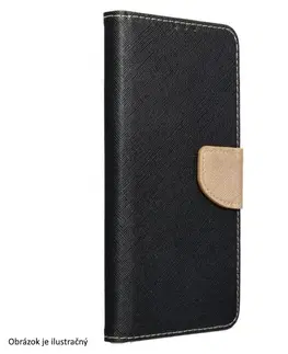 Puzdrá na mobilné telefóny Puzdro FANCY Book pre Xiaomi Redmi A2, čiernezlaté TEL187070