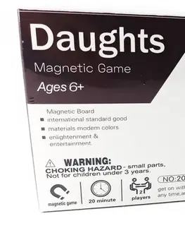Hračky spoločenské hry pre deti WIKY - Dáma magnetická hra 20min