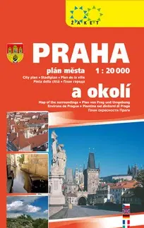 Slovensko a Česká republika Praha a okolí 1:20 000/1:190 000