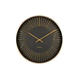 Hodiny Karlsson 5917BK dizajnové nástenné hodiny 40 cm