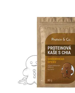Kaše, müsli a cereálie Protein&co. Proteínová kaša s chia 80 g PRÍCHUŤ: Arašidy s karamelom