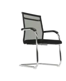 Konferenčné stoličky Zasadacia stolička, čierna/strieborná, ESIN