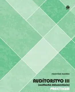 Dane, účtovníctvo Audítorstvo III (audítorská dokumentácia) - praktikum - František Maděra