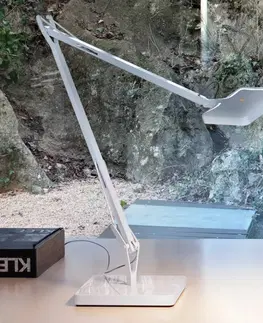 Stolové lampy FLOS FLOS Kelvin stolová LED lampa v bielej