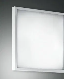 Nástenné svietidlá Fabas Luce Sklenené nástenné stropné svietidlo OSAKA 30 biele