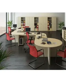 Tempo Asistent New Kancelársky stôl s oblúkom TEMPO AS NEW 022 Tempo Kondela Dub sonoma