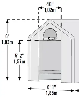 Foliovníky Fóliovník Shelterlogic 1,8x1,2 m PE Dekorhome