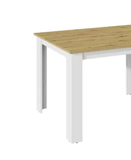Jedálenské stoly KONGI jedálensky stol 120 cm, biela