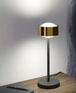 Stolové lampy Top Light Puk! 120 Eye Table LED šošovky matné mosadz/čierna