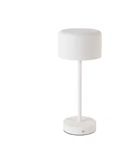 Stolove lampy Moderná stolná lampa biela nabíjateľná - Poppi