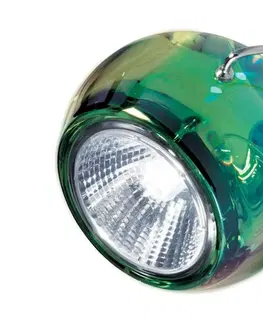 Závesné svietidlá Fabbian Fabbian Beluga Colour – závesná lampa, zelená