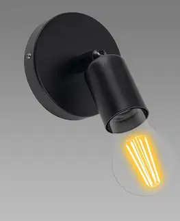 Lampy do obývačky Luster Uno E27 1C Black K 03813 LK1
