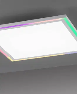 Stropné svietidlá JUST LIGHT. Stropné LED svetlo Edging, CCT + RGB, 40 x 40 cm