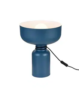 Lampy    108034 - Stolná lampa ABEL 1xE27/11W/230V modrá 