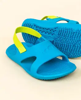 obuv Detské sandále Slap 100 modro-zelené