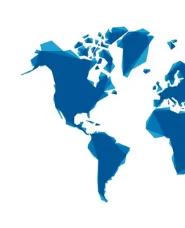 Tapety mapy Tapeta modrá abstraktná mapa sveta