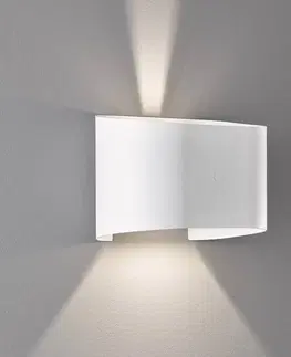 Nástenné svietidlá FISCHER & HONSEL Nástenné LED svietidlo Wall 2-pl. okrúhle, biele