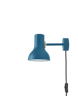 Nástenné svietidlá Anglepoise Anglepoise Type 75 Mini nástenné, zástrčka, modrá