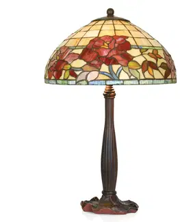 Stolové lampy Artistar Ručne vyrobená stolná lampa Esmee v štýle Tiffany