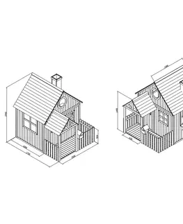 Detské drevené domčeky Detský záhradný domček NATHANIEL