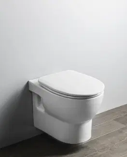 Záchody ISVEA - ABSOLUTE závesná WC misa, Rimless, 35x50cm, biela 10AB02002