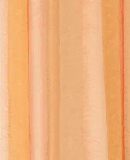 Záclony Záclona alebo Záves voál kreš, Dúha oranžová metráž s olovkom, žltá, 280 m 280 cm